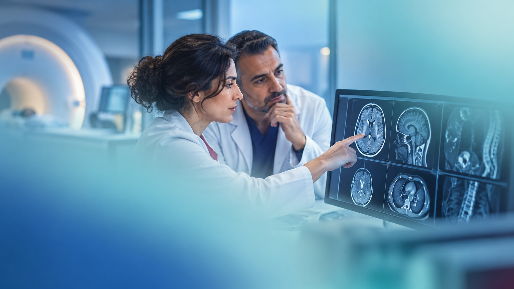 Radiologues analysant des images médicales